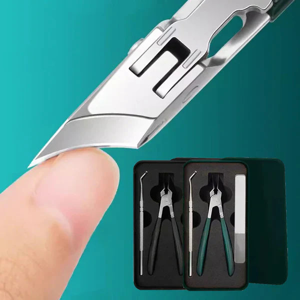 Anti-Splash Angled Nail Clipper 3-Piece Set