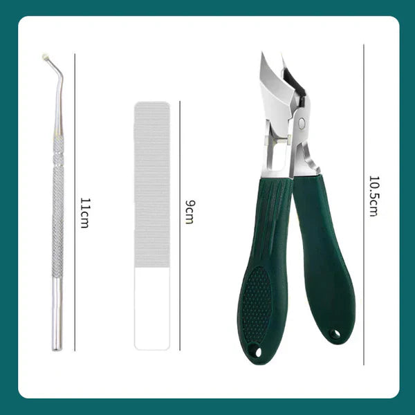 Anti-Splash Angled Nail Clipper 3-Piece Set