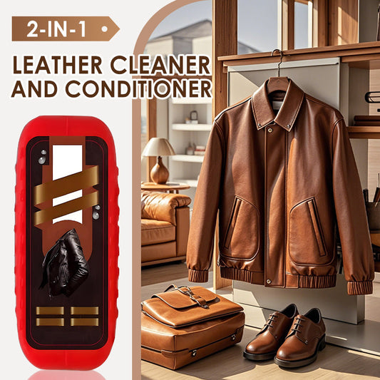 🔥2-in-1 Leather Cleaner and Conditioner – Restores shine, prevents cracks and protects everything made of leather! 🧴🛋️