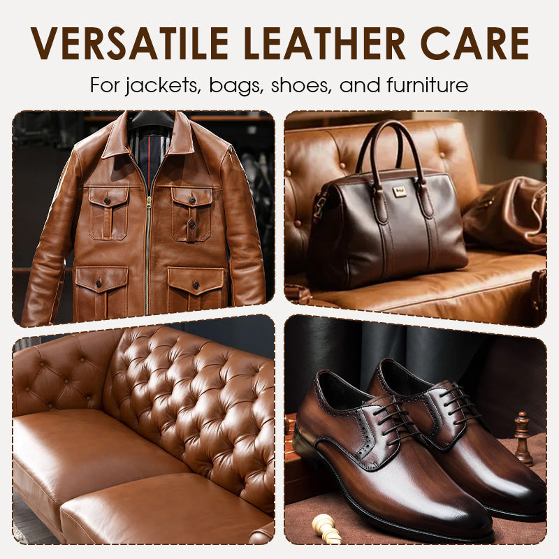 🔥2-in-1 Leather Cleaner and Conditioner – Restores shine, prevents cracks and protects everything made of leather! 🧴🛋️
